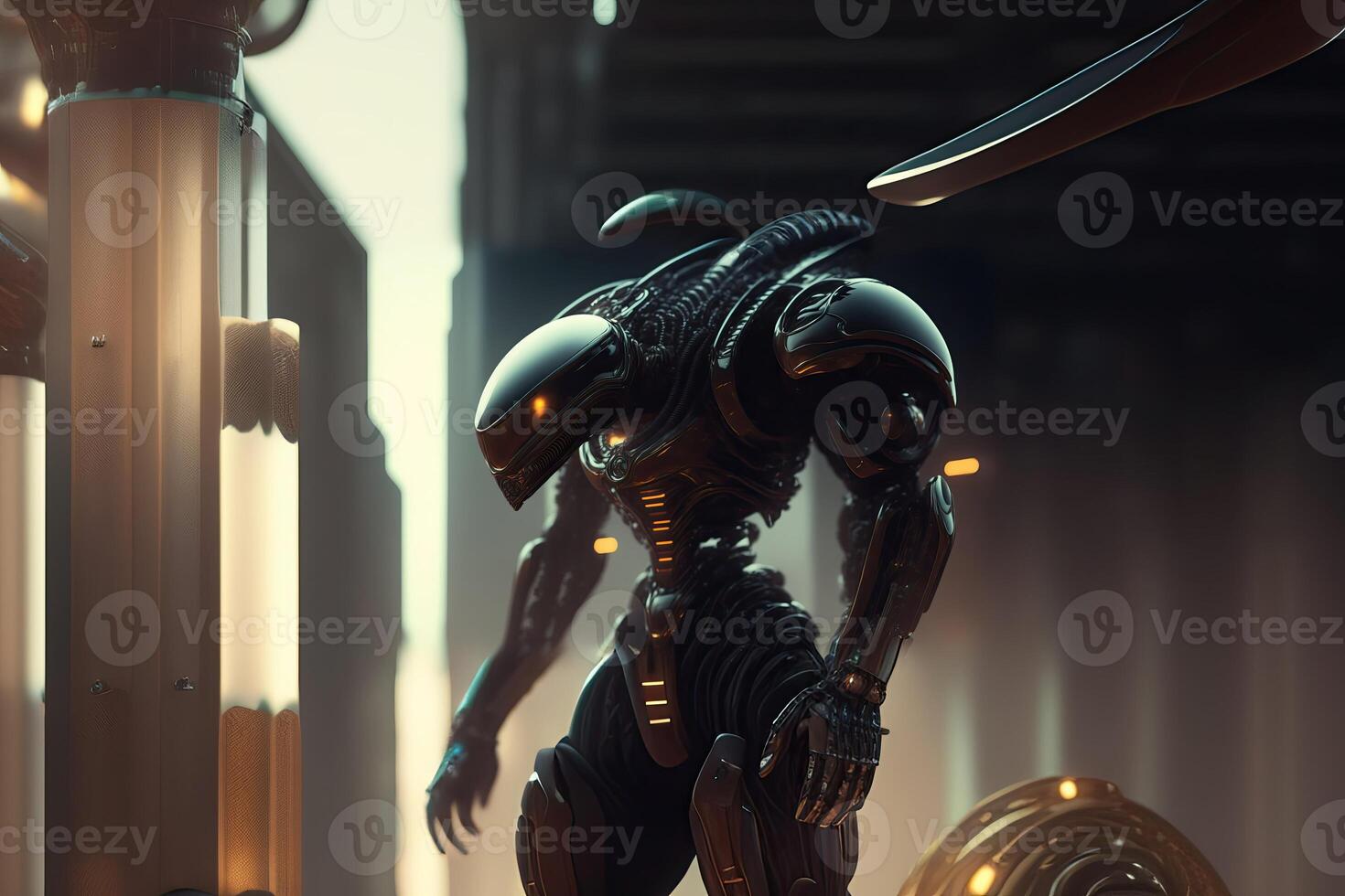 Biomechanic Alien Robot Sci Fi photo