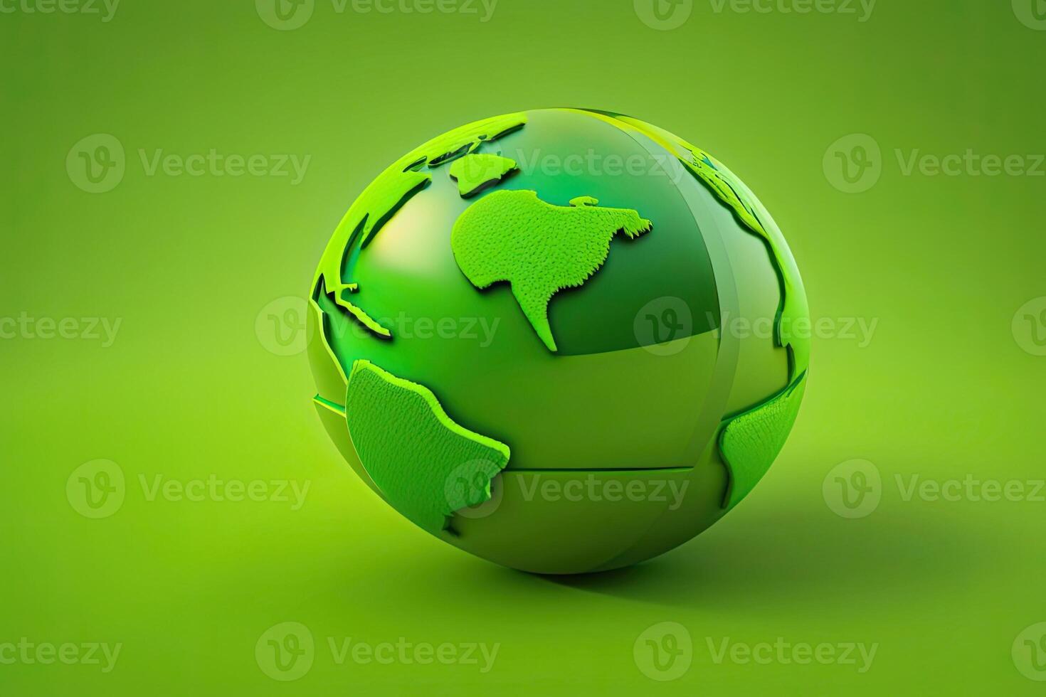 Green Earth Planet Globe Illustration photo