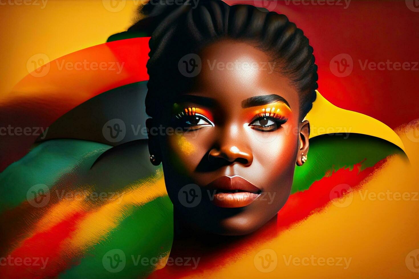 Black History Month African Background Design photo