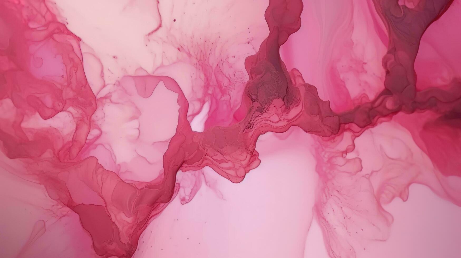 Abstract alcohol ink texture marble style background pink and gold texture, Pink abstract alcohol ink background fluid watercolor, generate ai photo