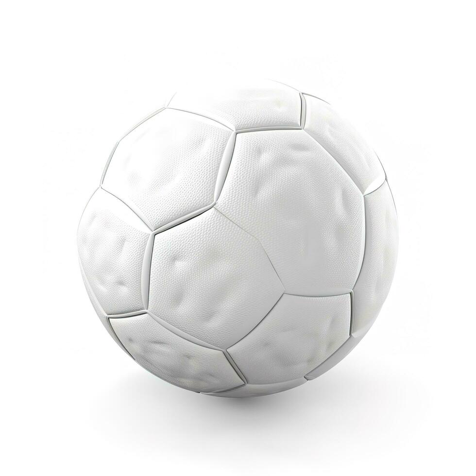 Soccer ball isolated on white background, generate ai photo