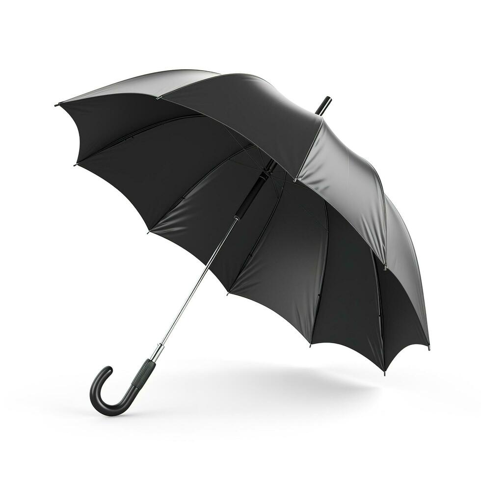 Umbrella isolated on white background, generate ai photo