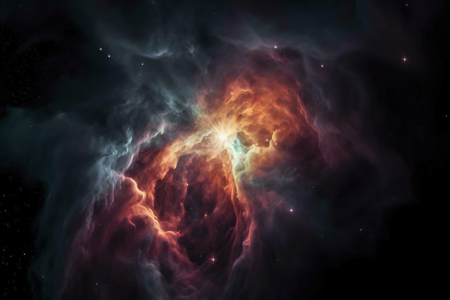 the Orion Nebula deep space objects , generate ai photo