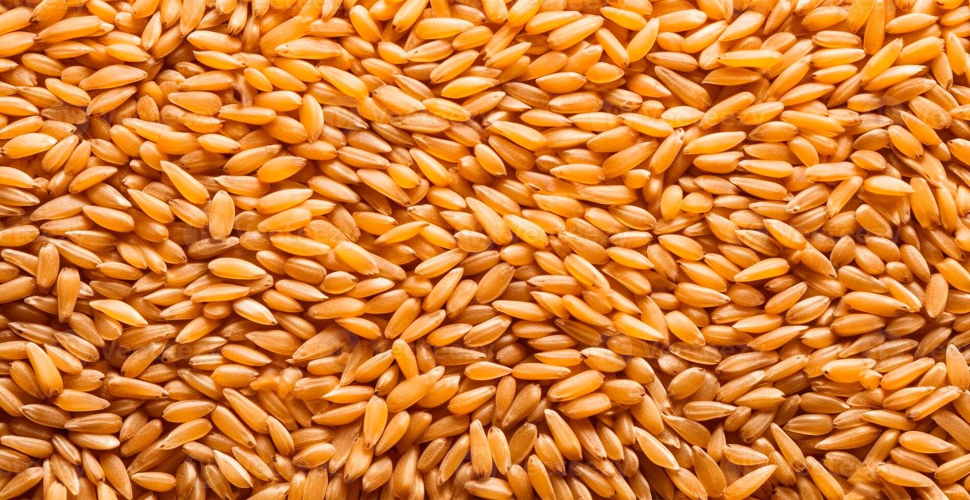 Wheat grains, flour, bakery background - image photo