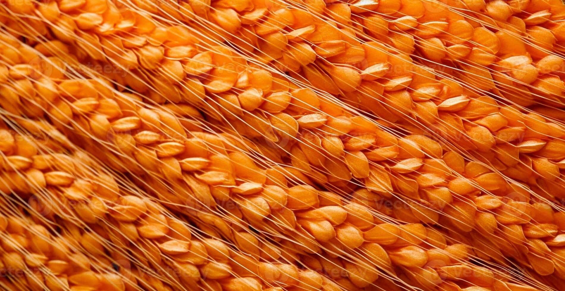 Wheat grains, flour, bakery background - AI generated image photo