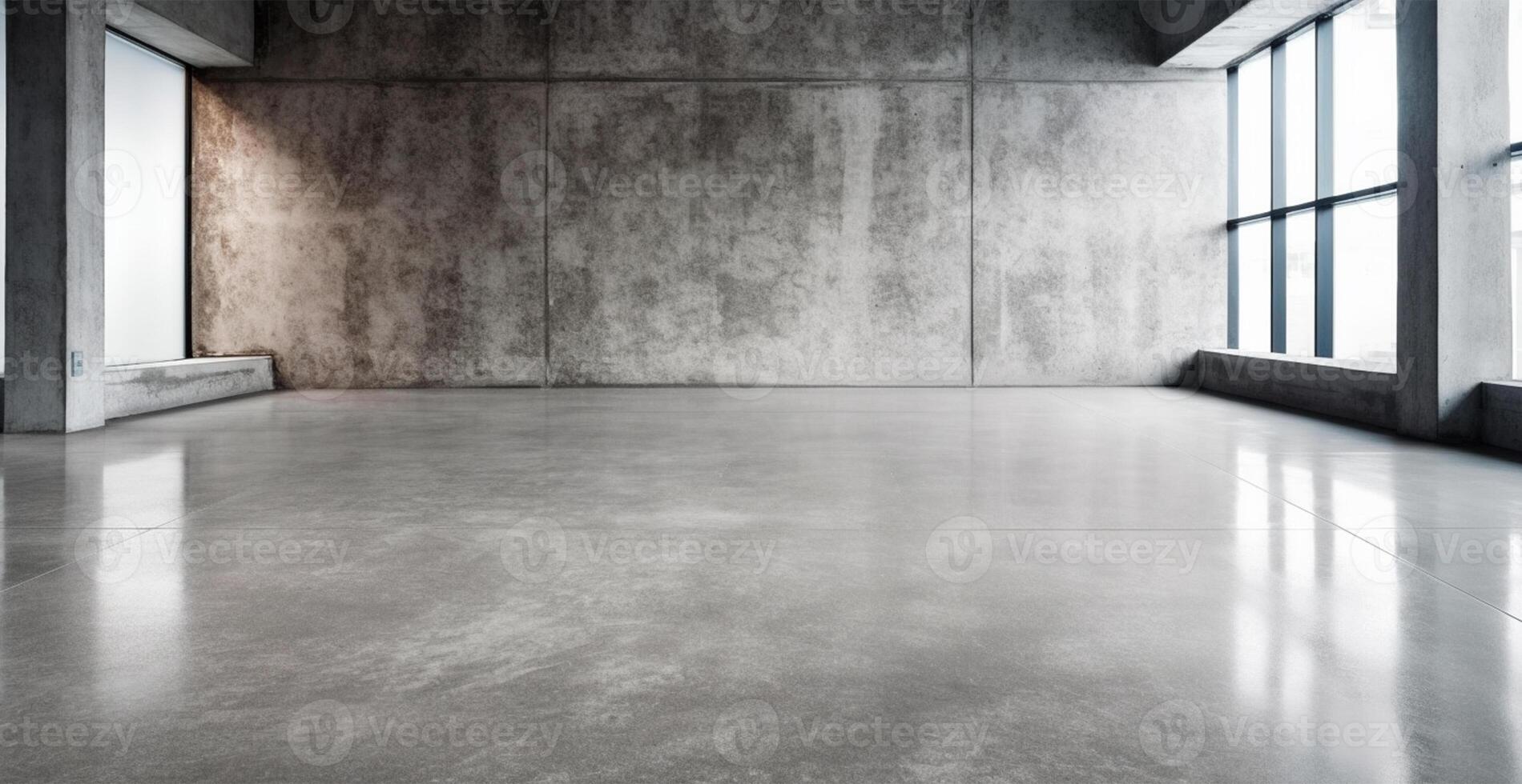 Large spacious photo studio, gray studio for design and advertising - image