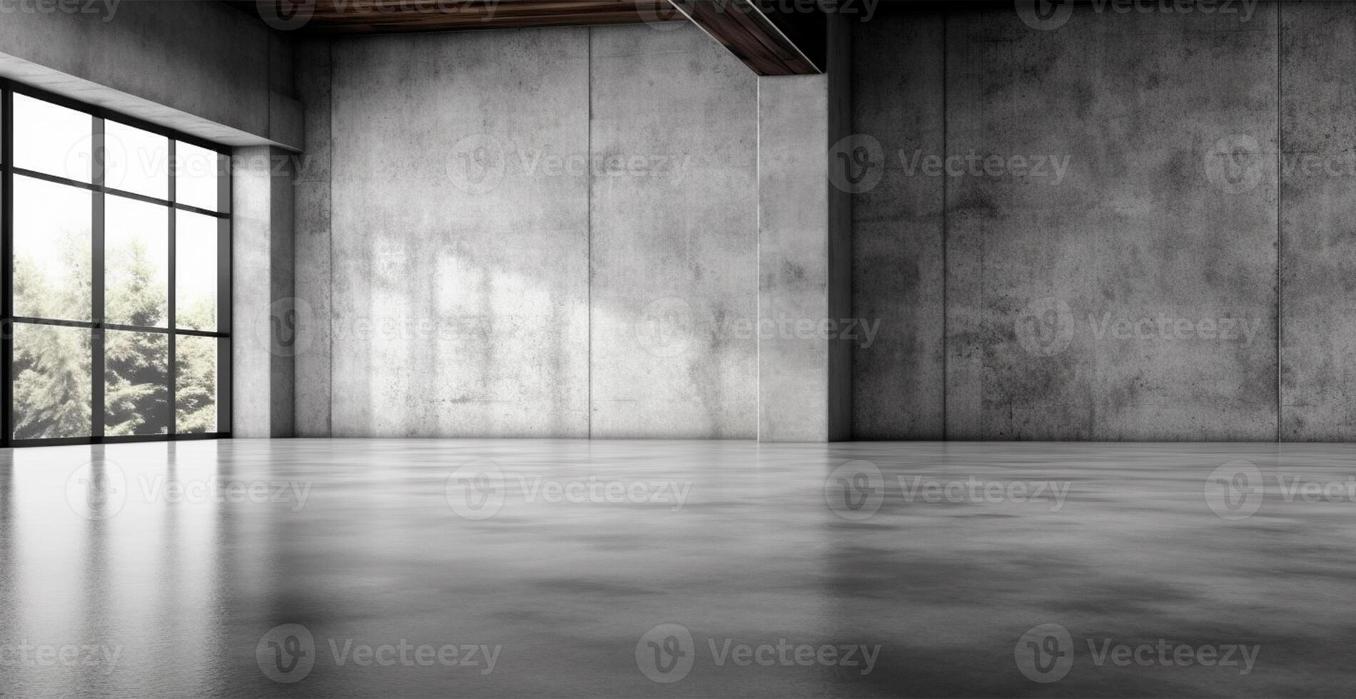 Large spacious photo studio, gray studio for design and advertising - image