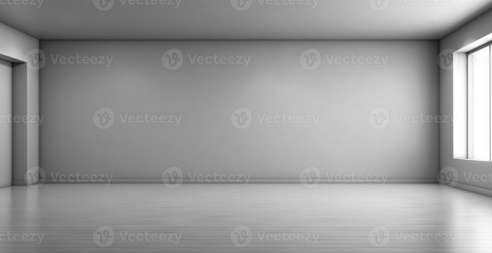 Large spacious photo studio, gray studio for design and advertising - image