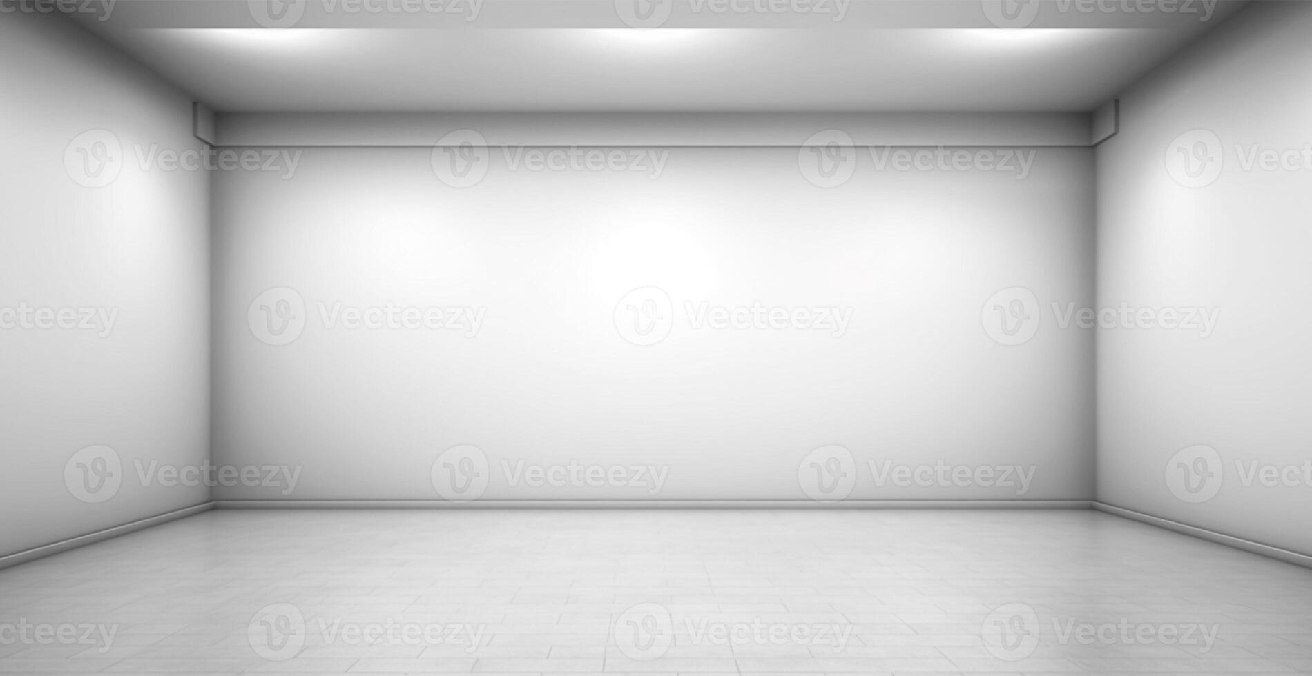 Large spacious photo studio, gray studio for design and advertising - image