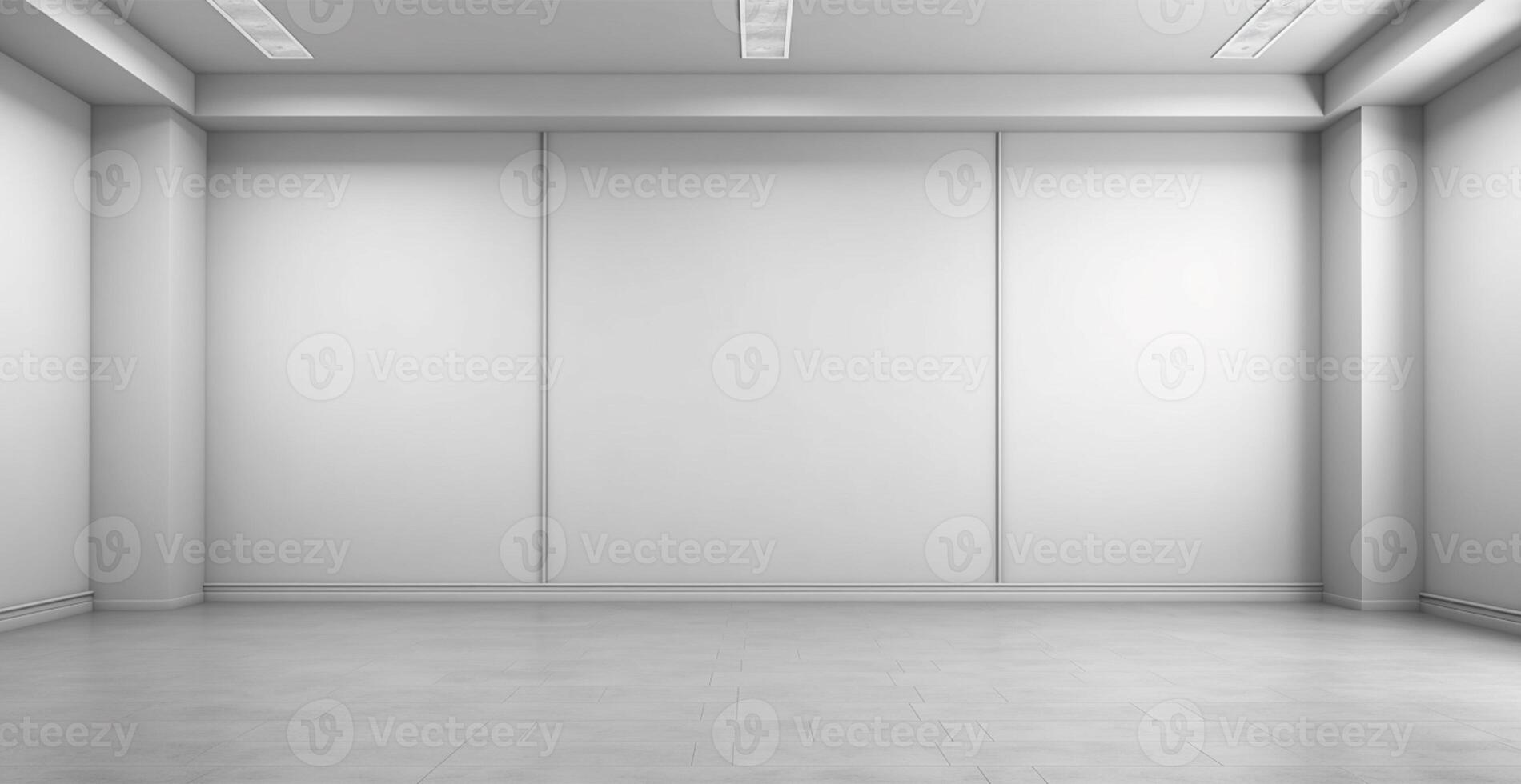 Large spacious photo studio, gray studio for design and advertising - image