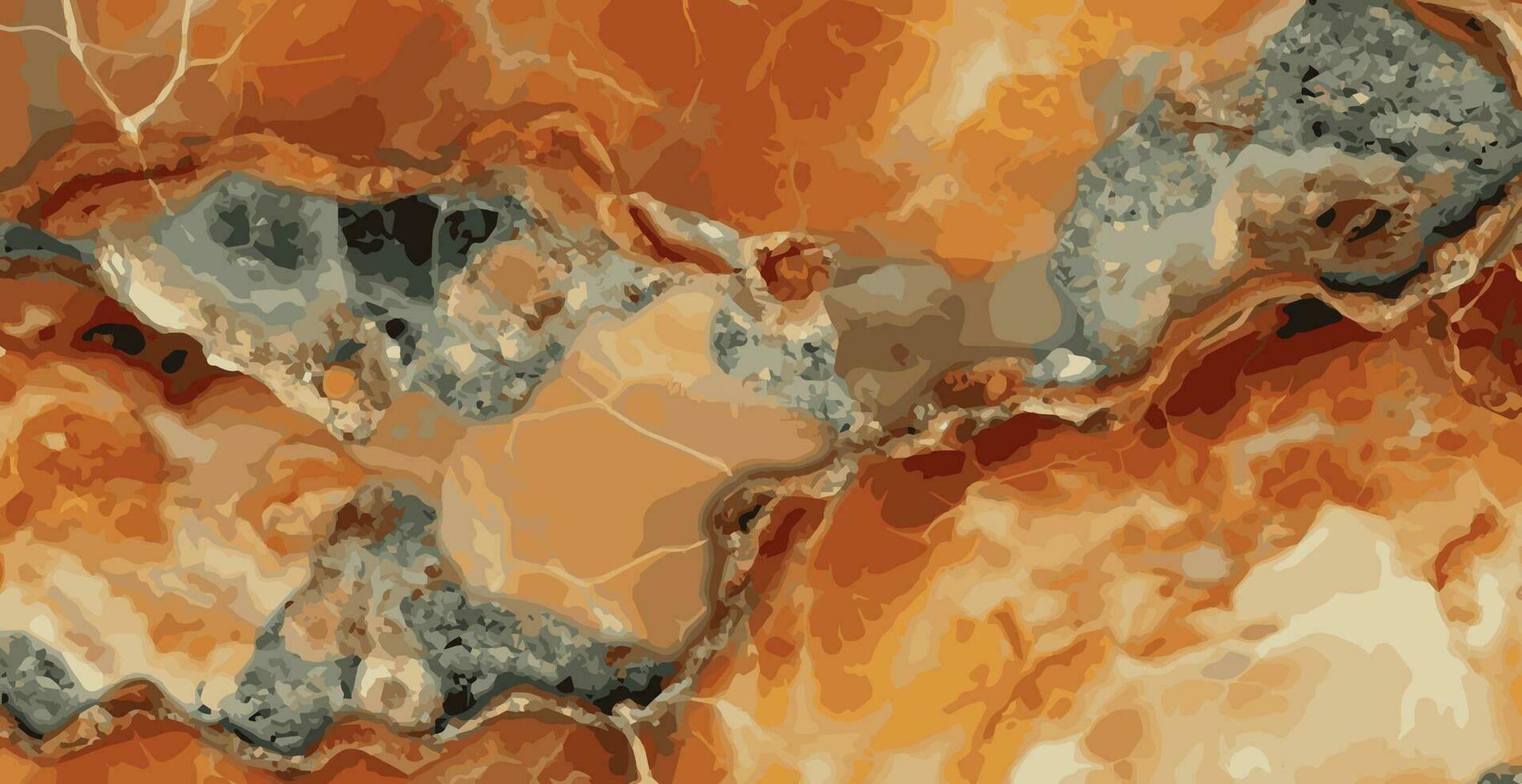 Panoramic marble background, colorful bright marble surface, modern luxury texture - Vector