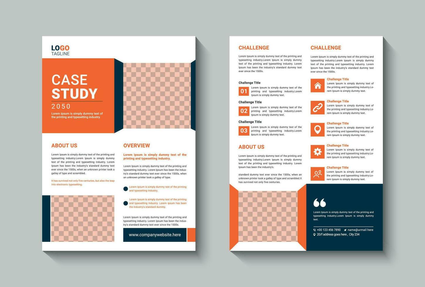 professional Case study vector