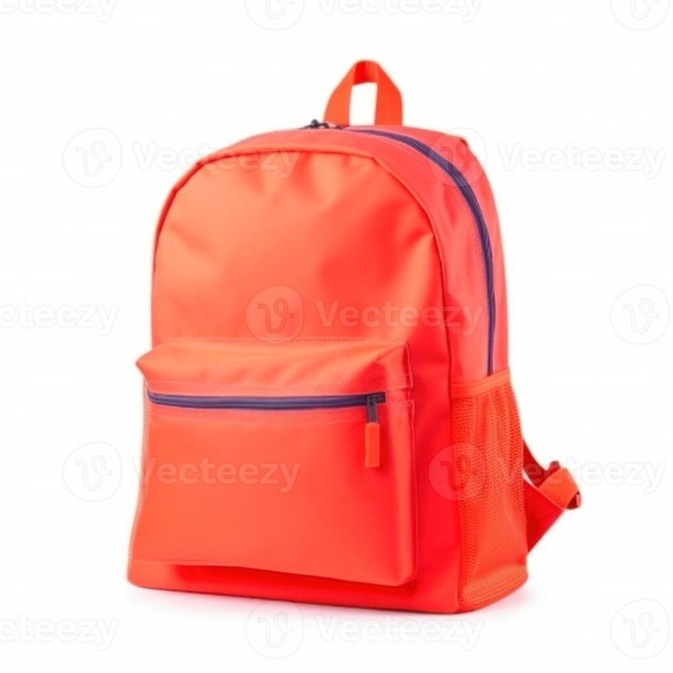 School backpack isolated. Illustration photo
