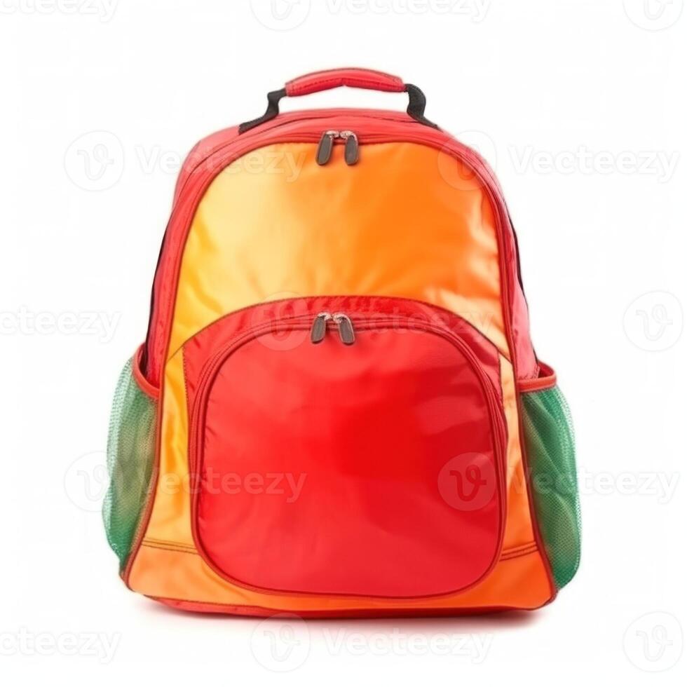 School backpack isolated. Illustration photo