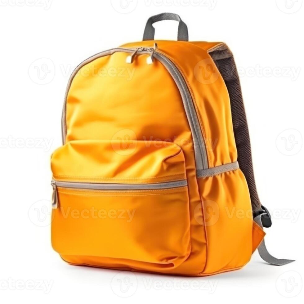 School backpack isolated. Illustration photo
