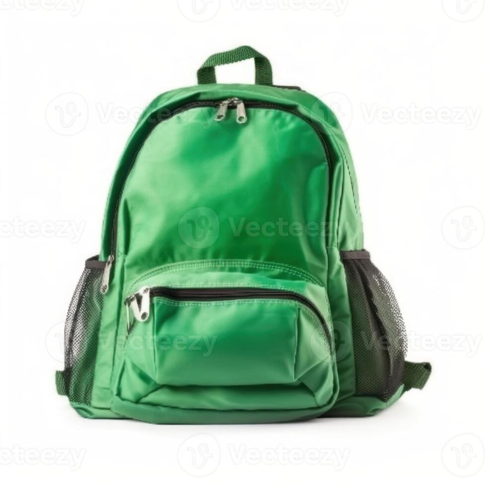 School backpack isolated. Illustration photo