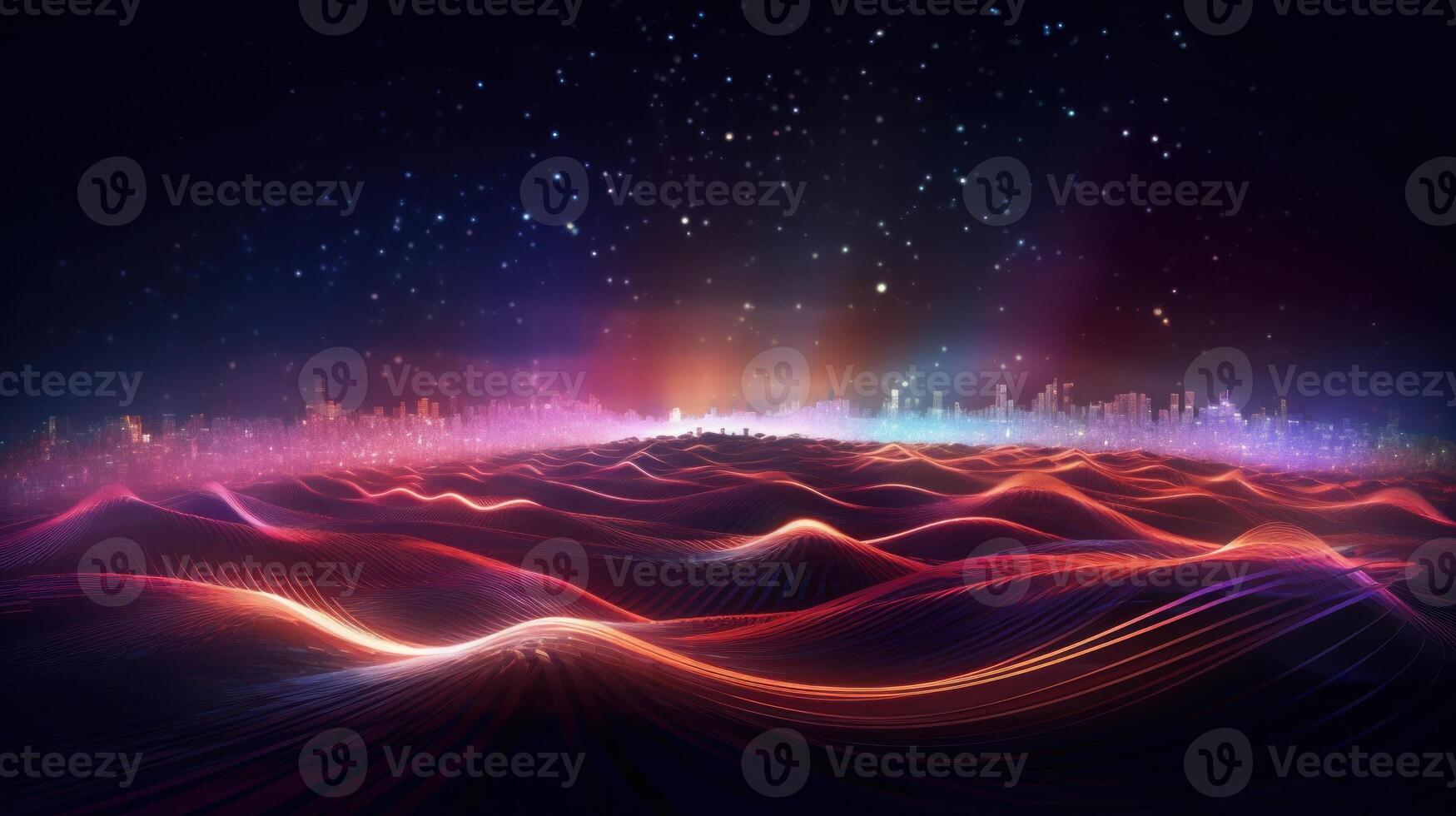 Abstract light trail. Illustration photo