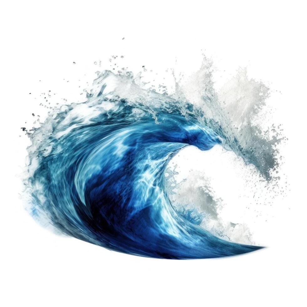 Ocean wave isolated. Illustration photo