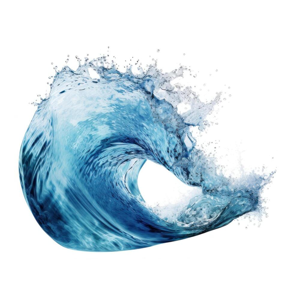 Ocean wave isolated. Illustration photo