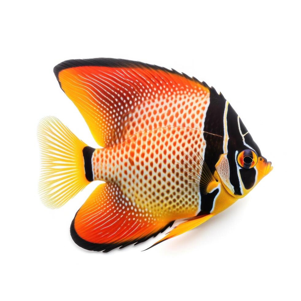 Butterfly fish isolated. Illustration photo