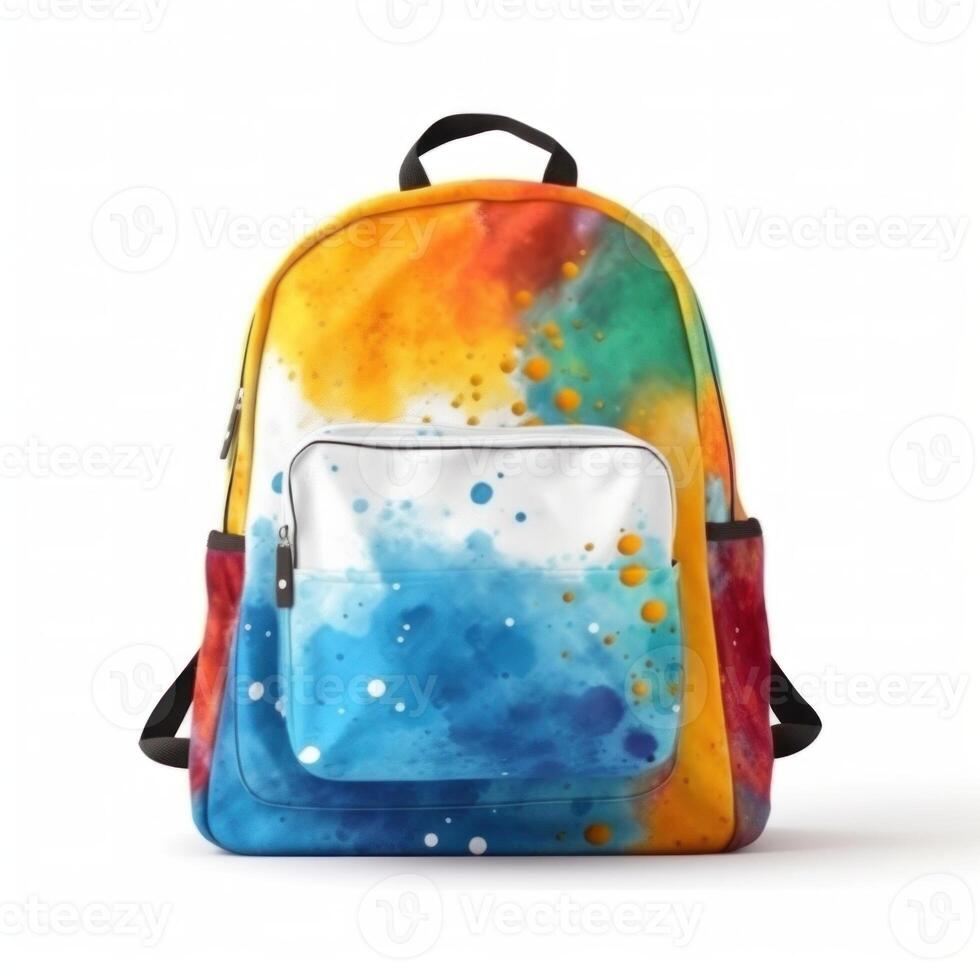 School backpack isolated. Illustration photo