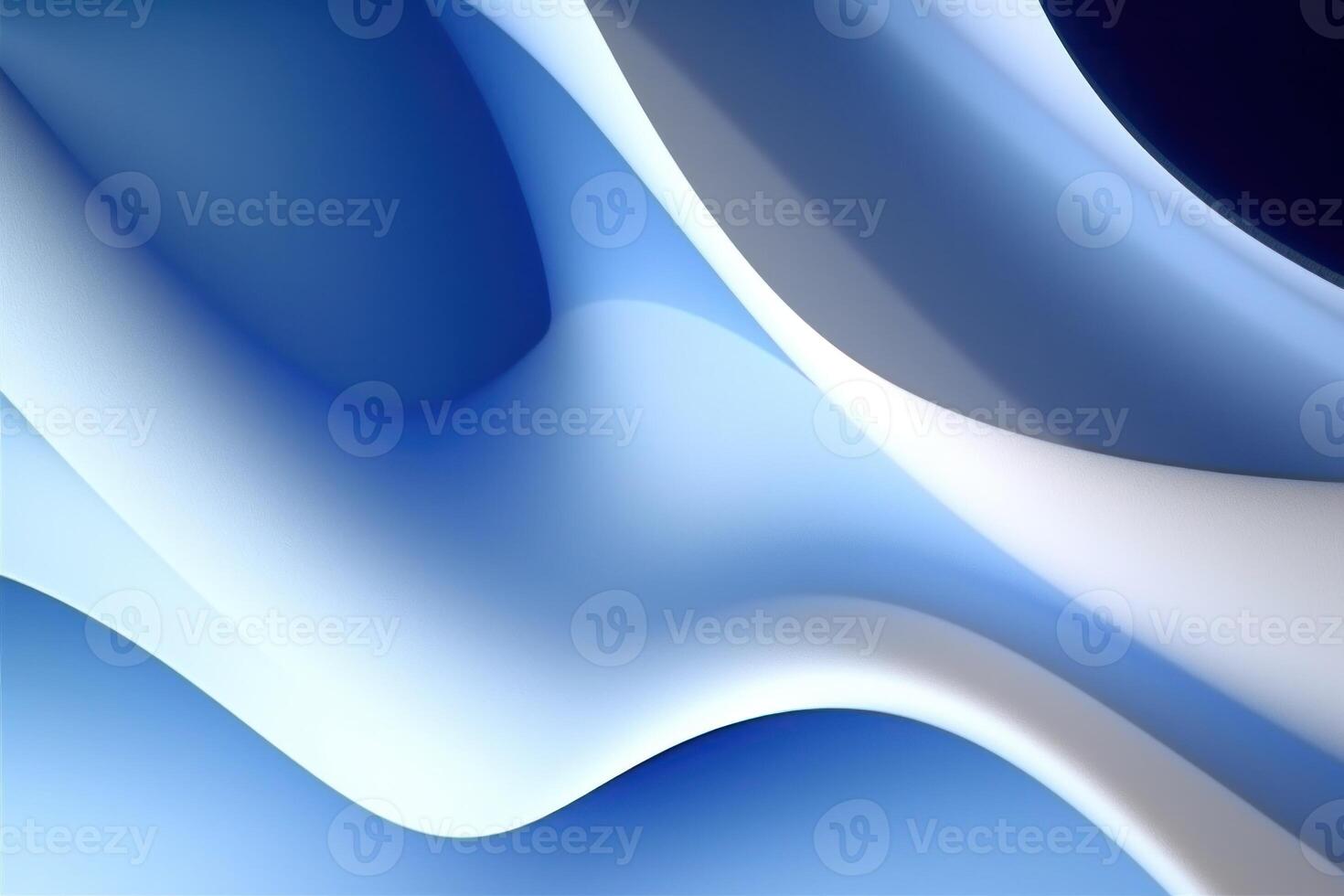 Blue wave abstract background. Illustration AI Generative photo