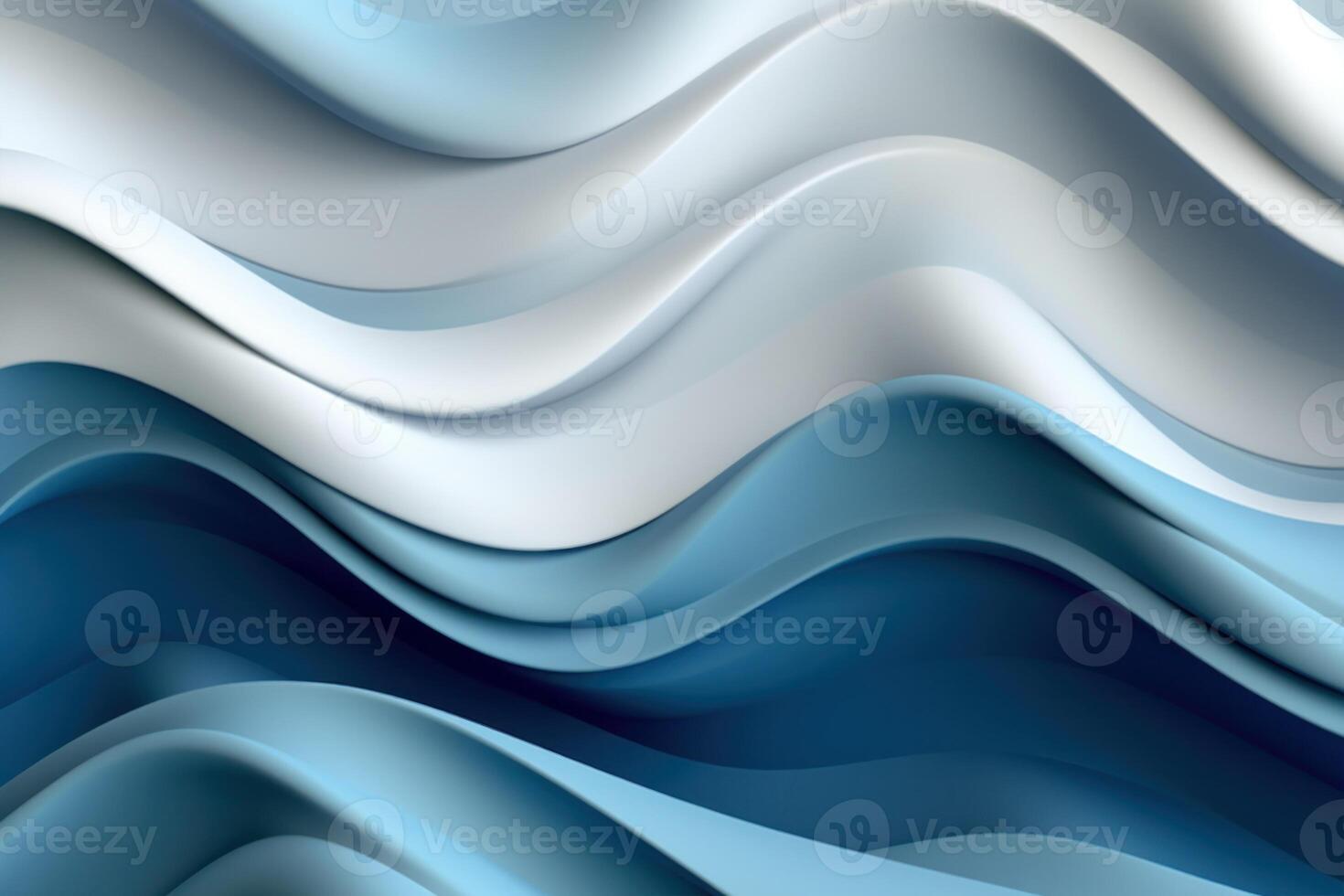 Blue wave abstract background. Illustration photo