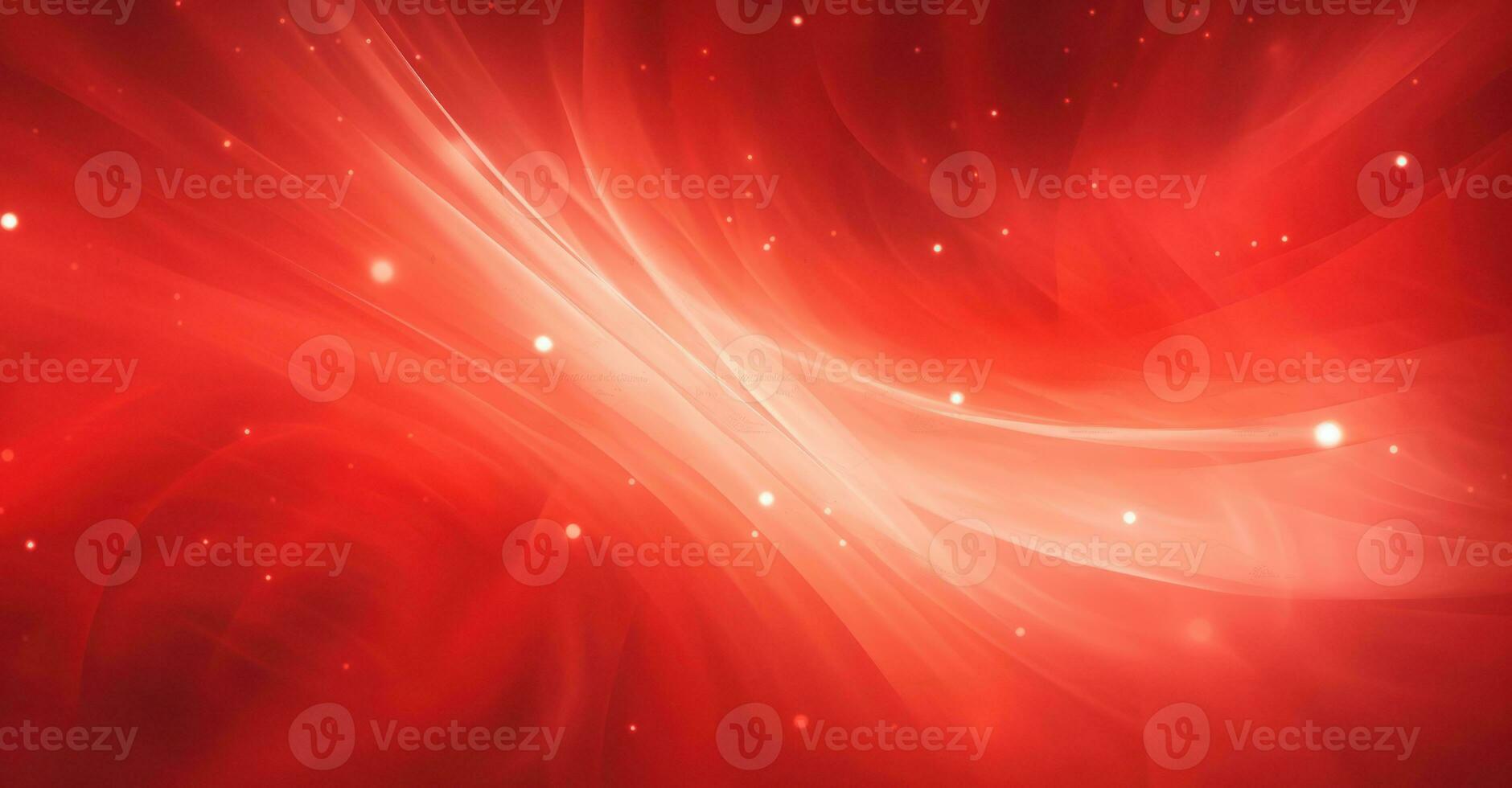 Red Christmas Lights Background. Illustration AI Generative photo