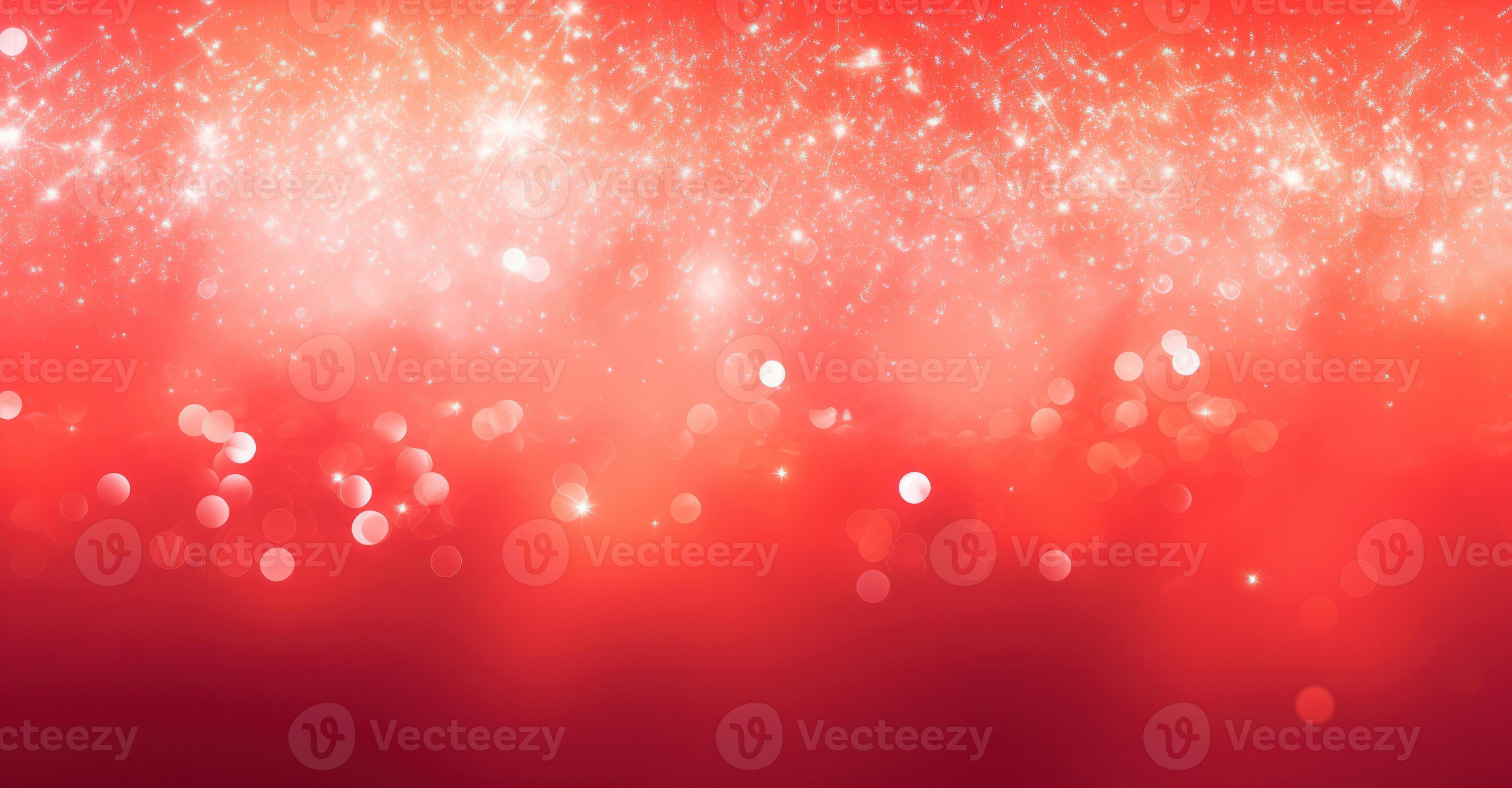 Red Christmas Lights Background. Illustration AI Generative 25528024