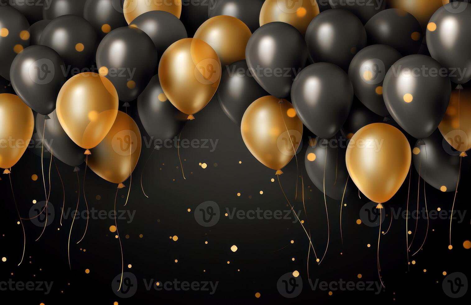 Balloon Holiday Background.  Illustration AI Generative photo