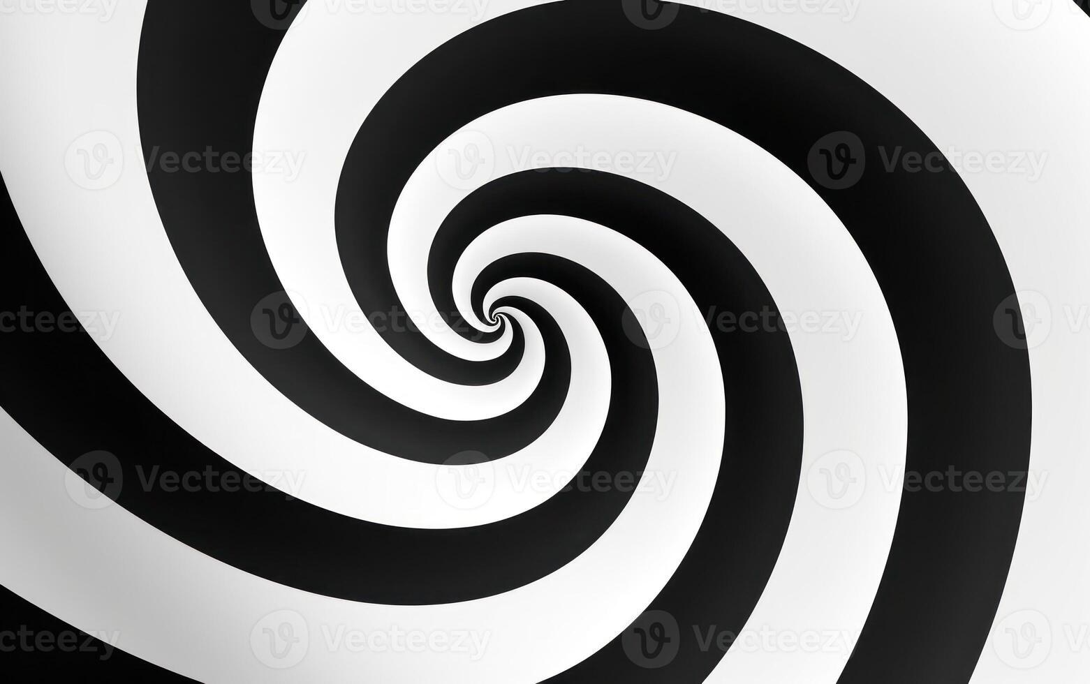 Black and white spiral background. Illustration photo