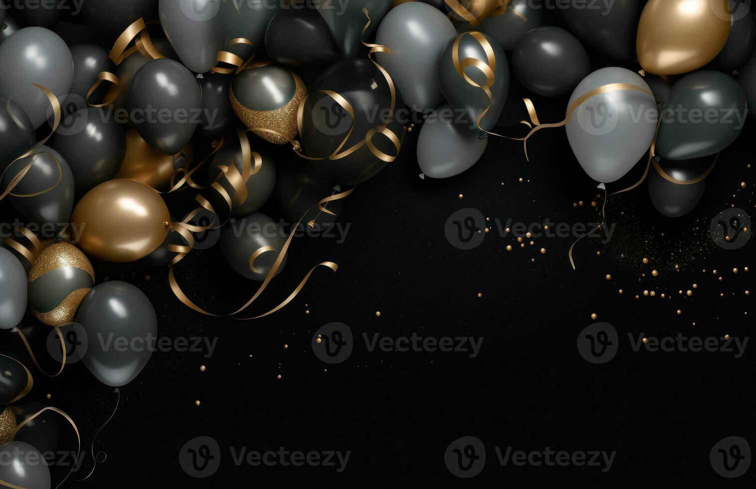 Balloon Holiday Background.  Illustration AI Generative photo