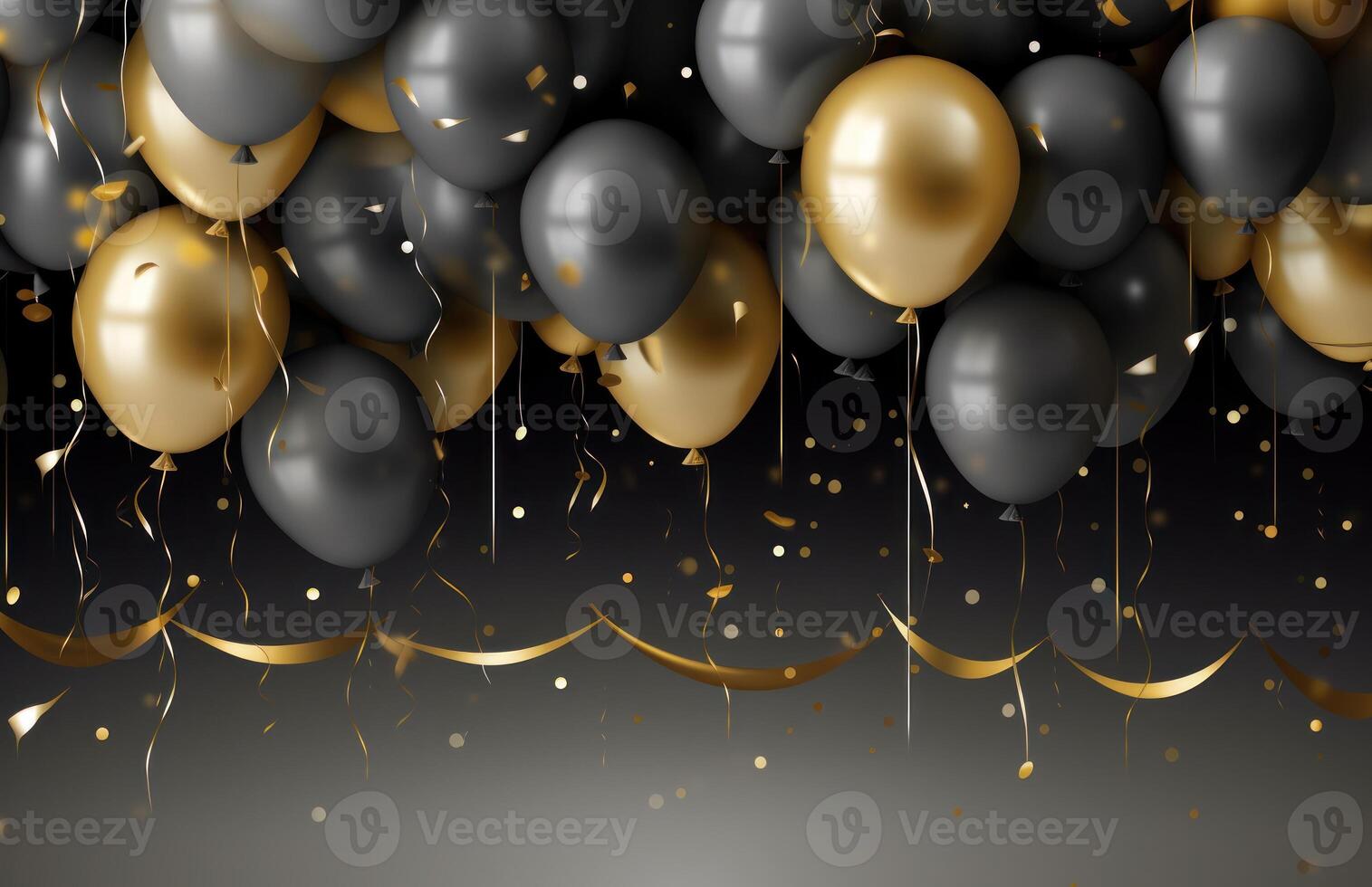 Balloon Holiday Background.  Illustration AI Generative photo