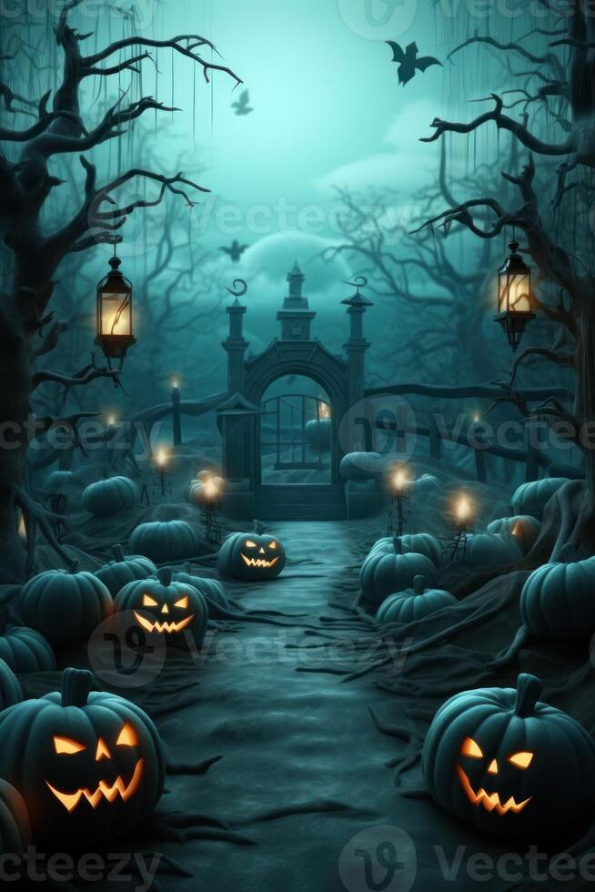 Halloween background. Illustration AI Generative 25528533 Stock Photo