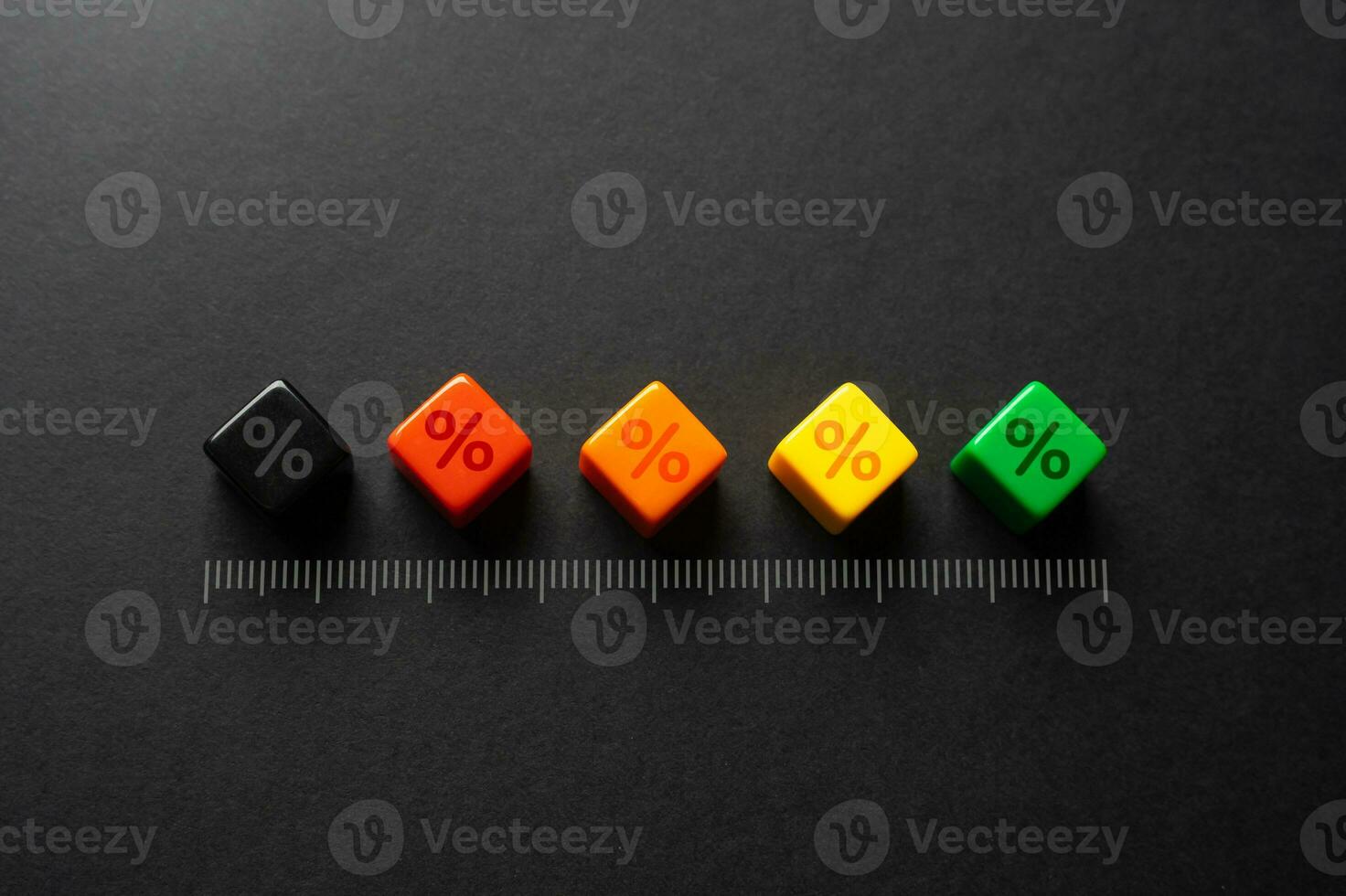 Ruler scale from interest rates. Favorable discounts offers. Deposits and investments. Maximize financial gains. Attractive deals and investment opportunities available. Financial investment planning. photo