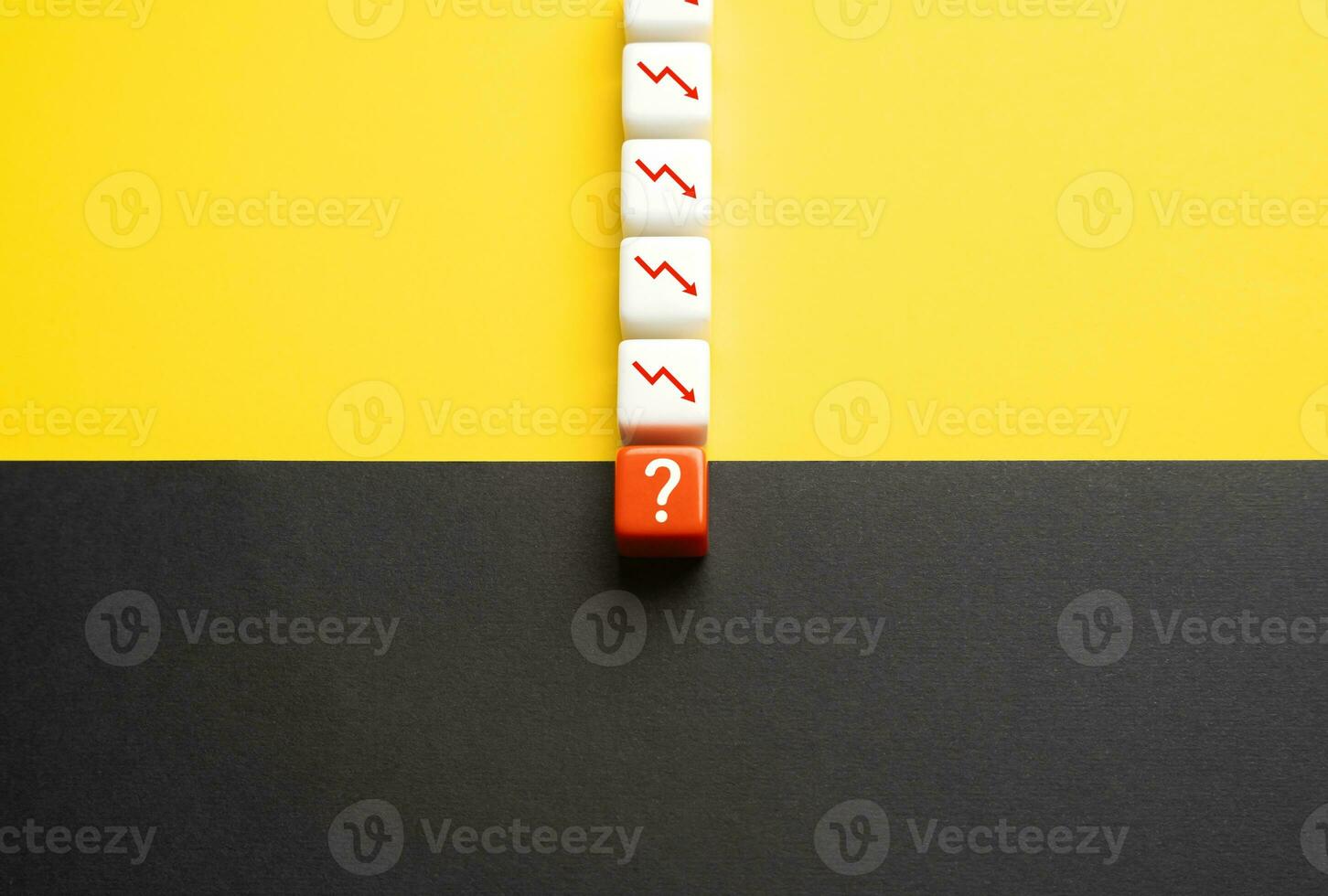 The probability of bankruptcy and ways to avoid. Falling income and entering the crisis zone. Tough financial challenges. Approaching the point of no return, severe financial consequences. photo