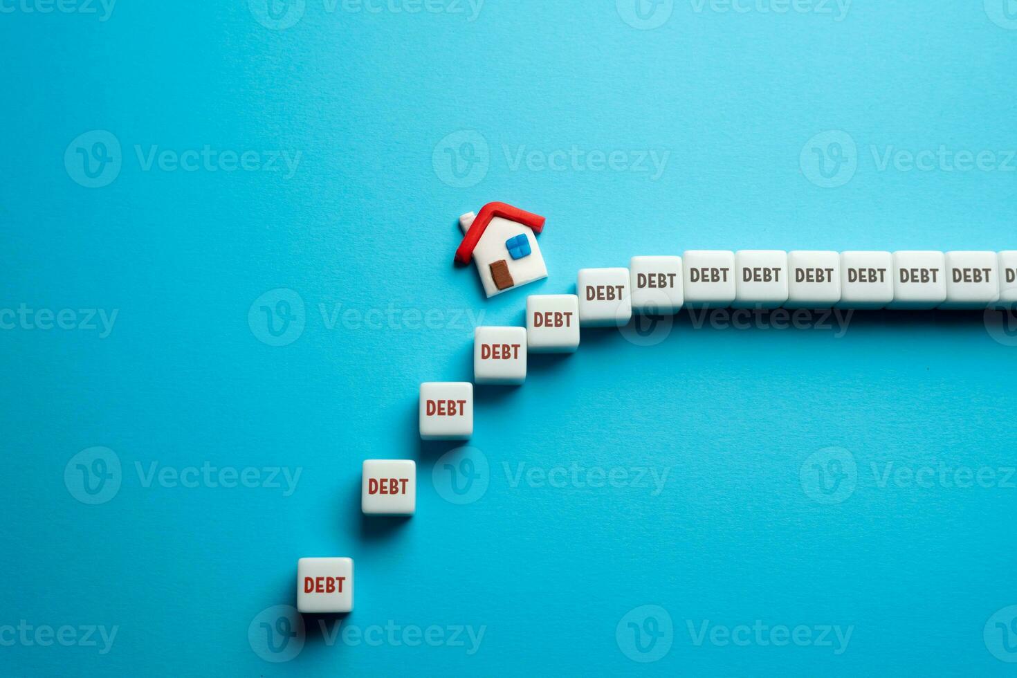 Lose housing for accumulated debts out of control. Face financial difficulties and expenses. The risk of remaining homeless through unsuccessful financial risks. Bankruptcy, protection of rights. photo