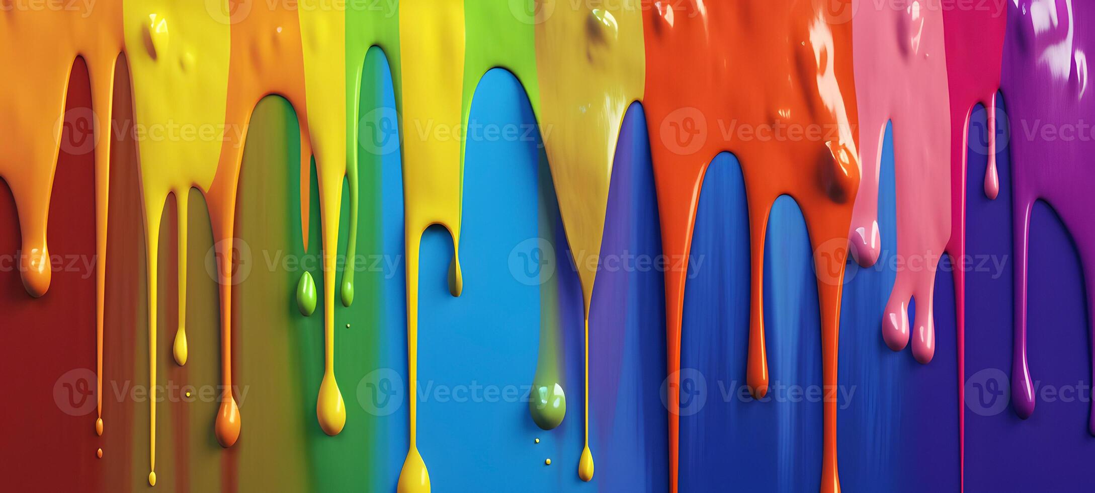 Rainbow color painting drops background. LGBT pride concept. photo
