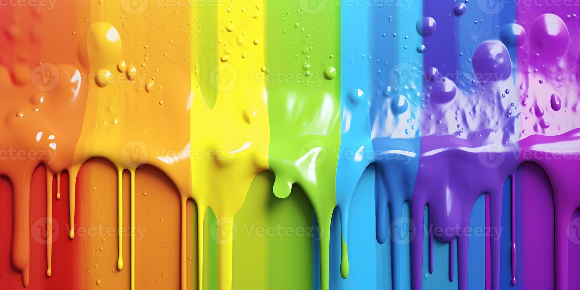 Rainbow color painting drops background. LGBT pride concept. photo