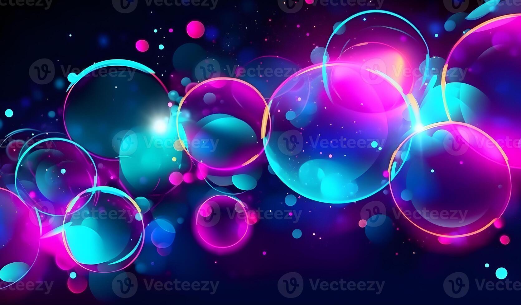 Modern abstract bubbles background wallpaper. AI generated 25529471