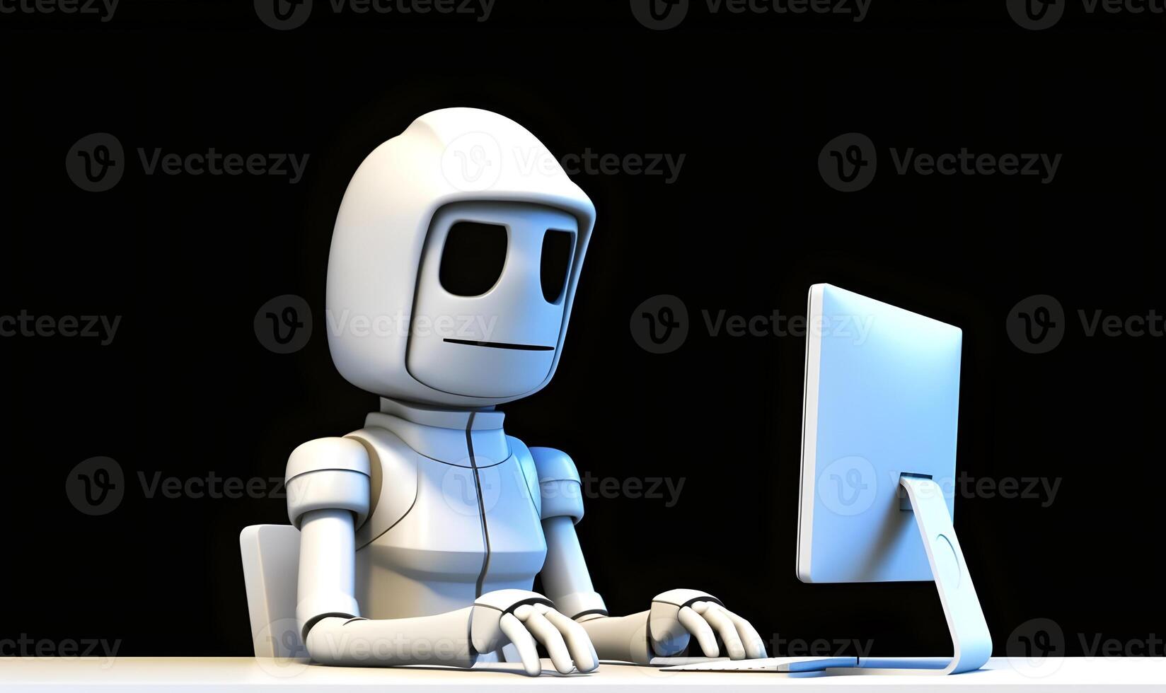 Anonymous robot hacker. Concept of hacking cybersecurity, cybercrime, cyberattack, etc. photo