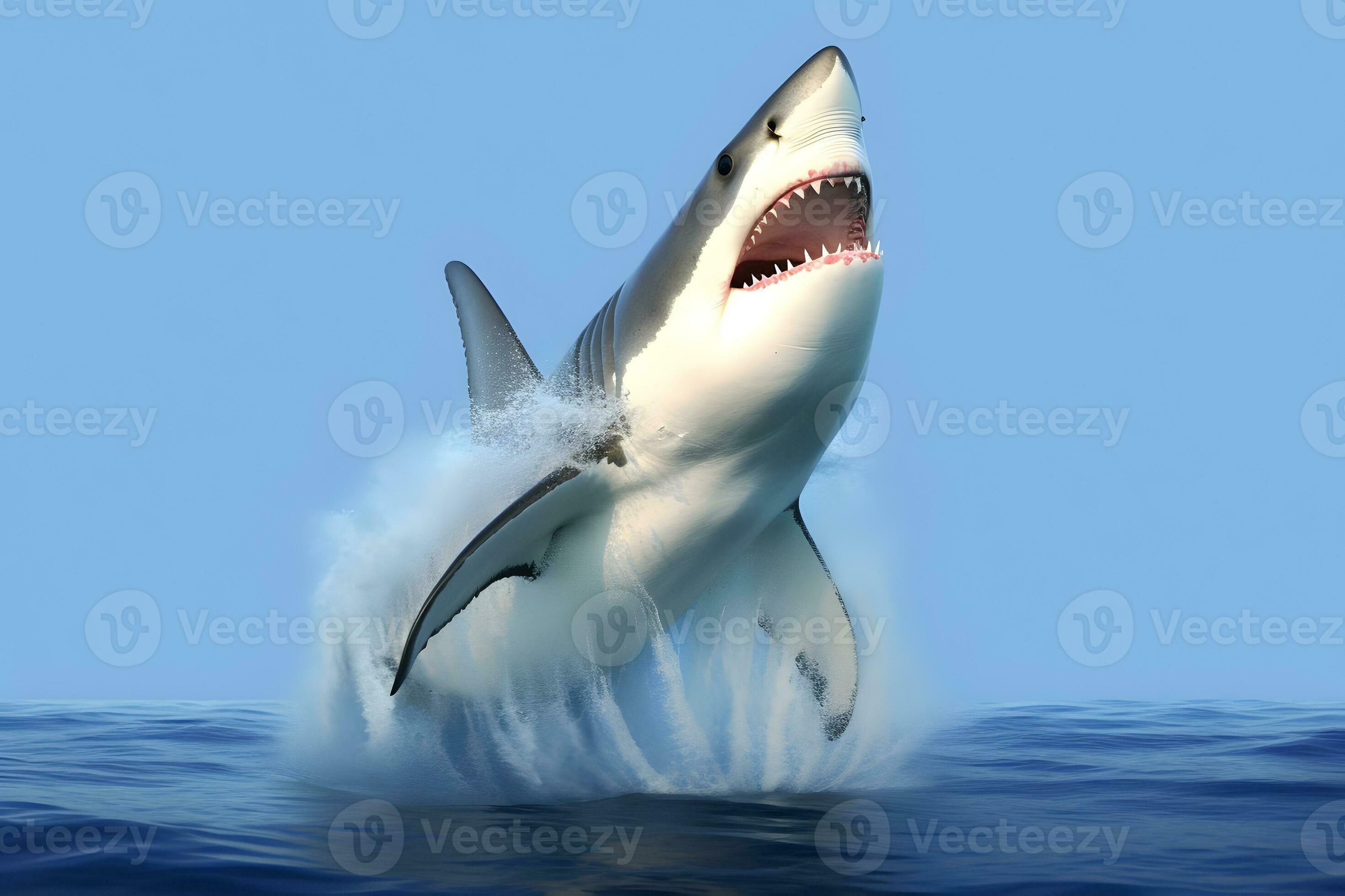 shark jumping out of water hd