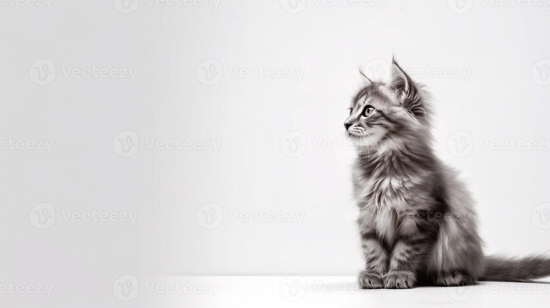 cute pet on white background - photo