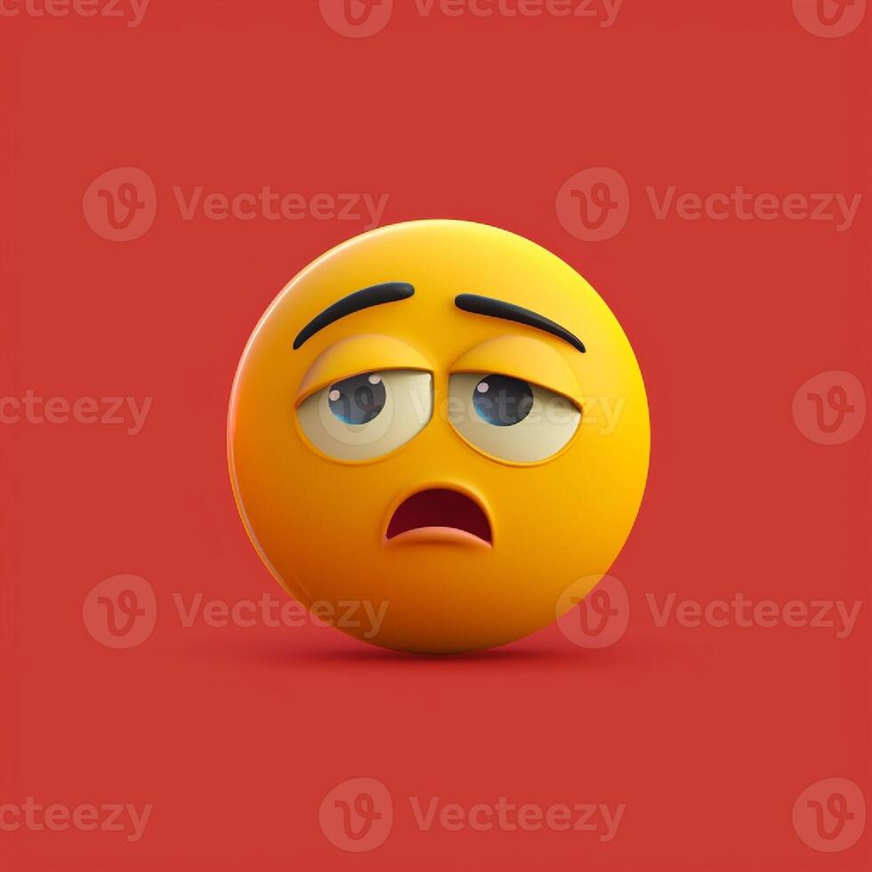 sad smiley red  AI Emoji Generator