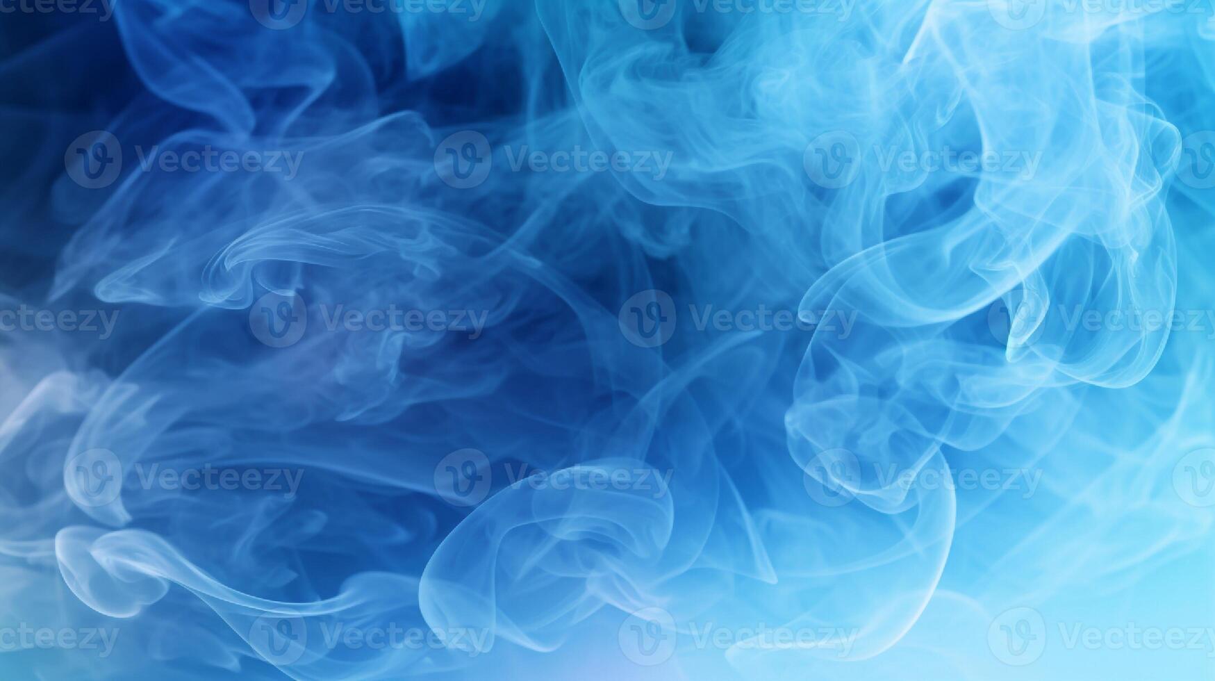 Abstract blue smoke on a dark background. Texture. Design element. photo