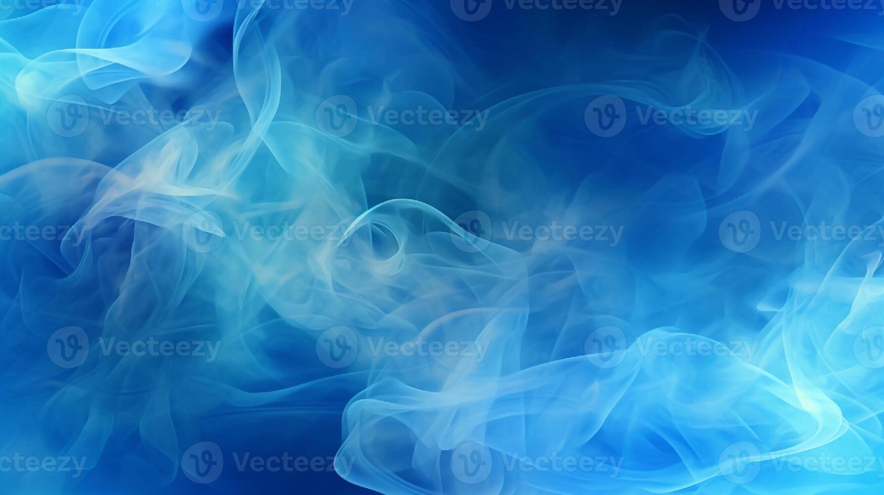 Abstract blue smoke on a dark background. Texture. Design element. photo