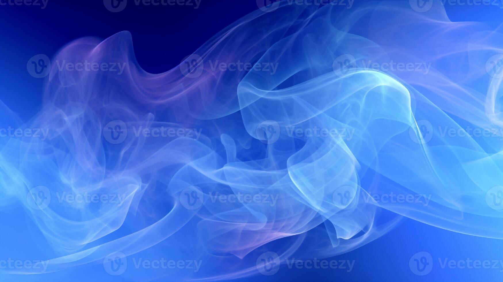 Abstract blue smoke on a dark background. Texture. Design element. photo