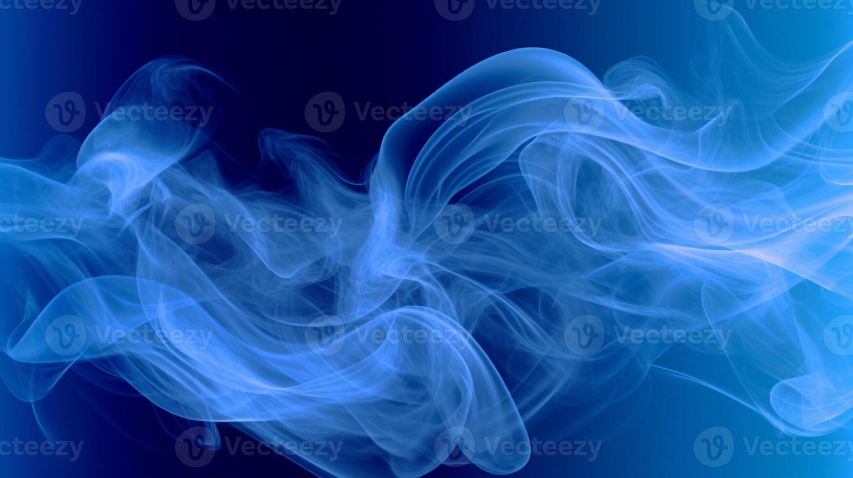 Abstract blue smoke on a dark background. Texture. Design element. photo