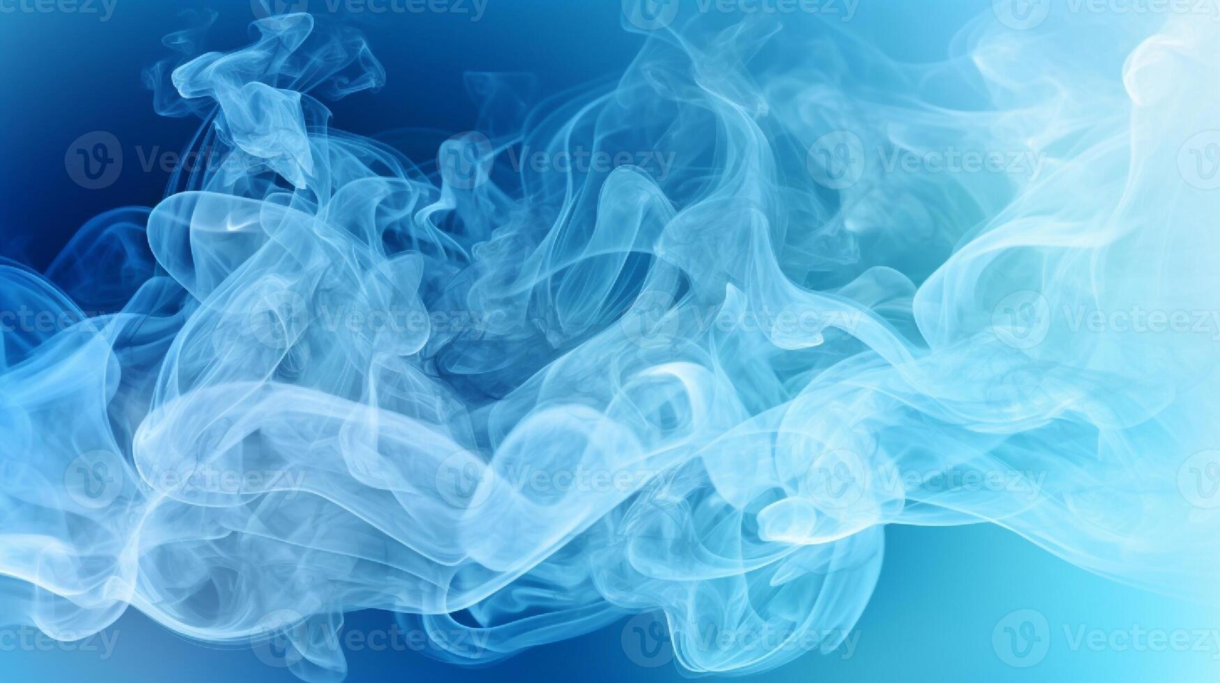 Abstract blue smoke on a dark background. Texture. Design element. photo