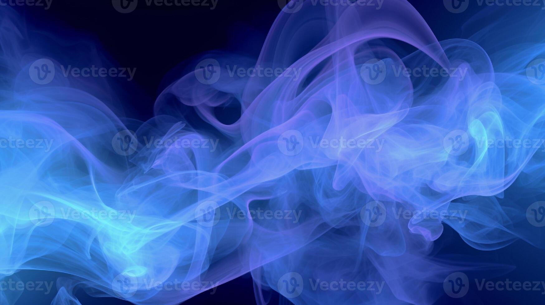 Abstract blue smoke on a dark background. Texture. Design element. photo